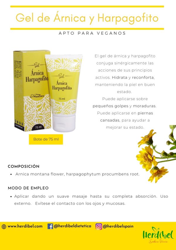 Crema Gel Árnica y Harpagofito Just - La aliada de tus movimientos